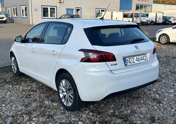 Peugeot 308 cena 39900 przebieg: 196000, rok produkcji 2018 z Lidzbark małe 22